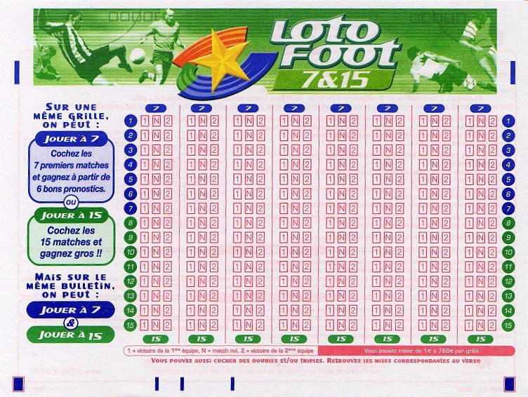 Rapport Loto Foot 7 Et 15 Loto Foot 15